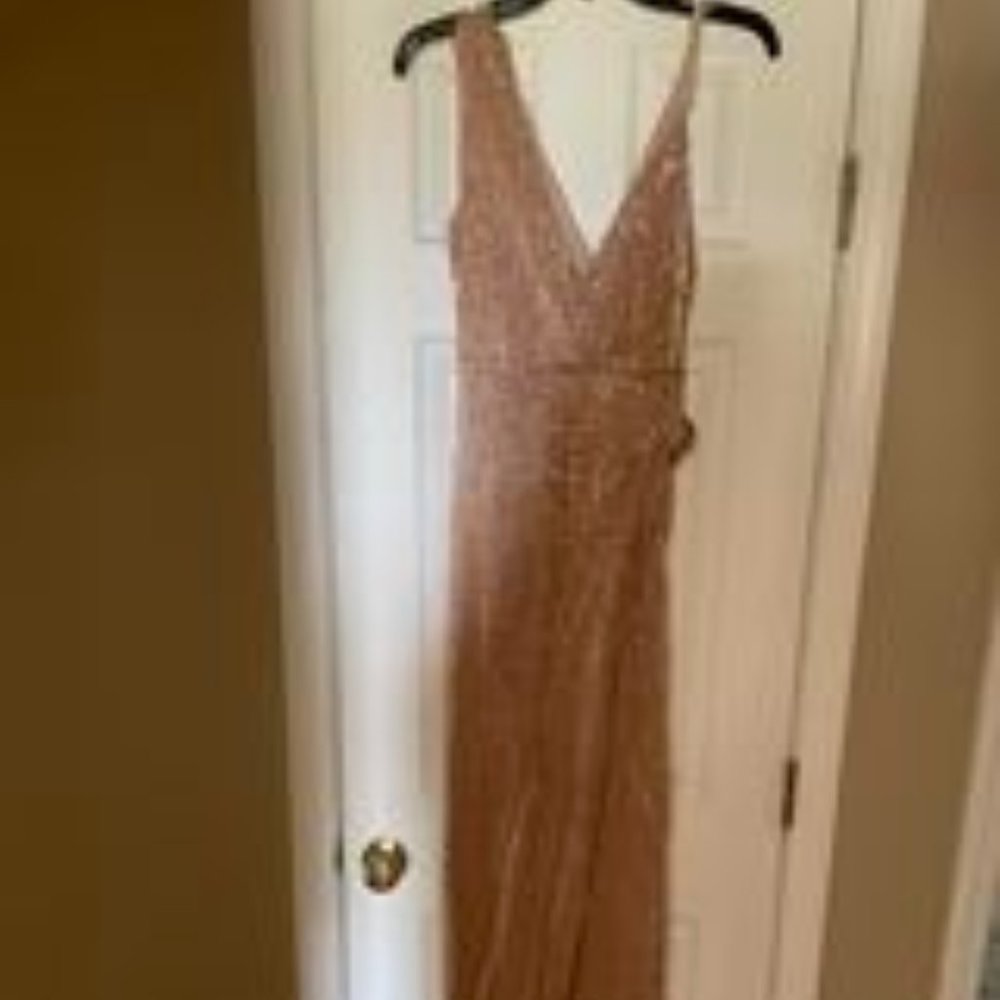 ROSE GOLD EVENING GOWN